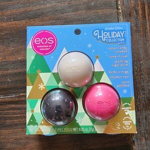 eos Holiday Collection 3-Pack Lip Balm - Pink, Cream, Black